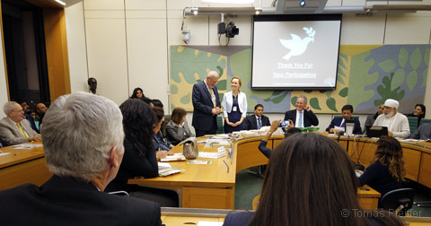 Mr. Tomas Pfeiffer, director of the Professional Chamber Sanator, giving a speech in the UK Parliament in London on 11 February 2019