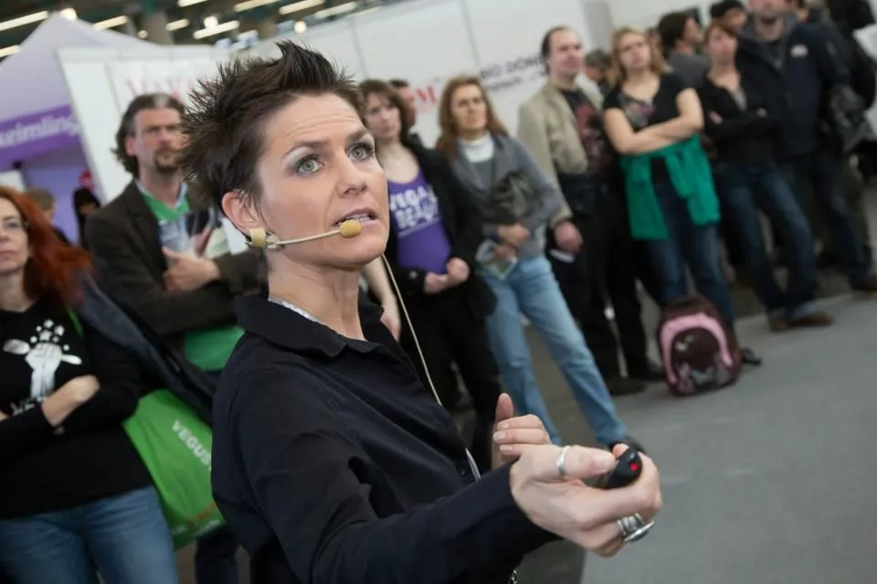 Foto 2. Katharina Wirnitzer/Keynote on Vegan Diet in Sports. Credit: ©Katharina Wirnitzer.